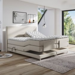 Elevationsseng 160x200 cm incl headboard og fragt