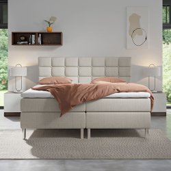 Kontinentalseng 180x200 cm incl headboard og fragt