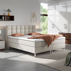 Kontinentalseng 180x200 cm incl headboard og fragt