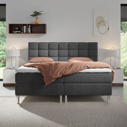 Kontinentalseng 180x200 cm incl headboard og fragt