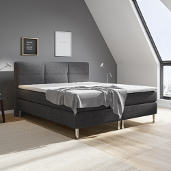 Kontinentalseng 180x200 cm incl headboard og fragt