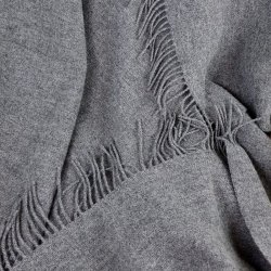 Uldplaid i 100% uld (140x200 cm) Gr/Gr