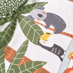 Sengest 100% Bomuld -140 x 200 cm - Safari Bus