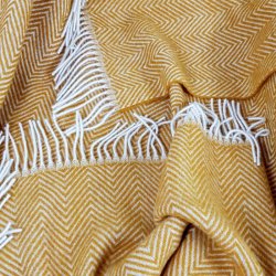 Uldplaid i 100% uld (140x200 cm) Sunburst Sildeben