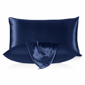 Silke pudebetr�k - Navy blue - 60x63cm - 22 momme