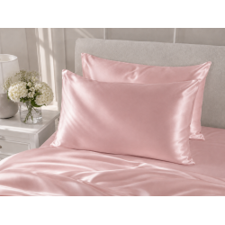 Silke pudebetr�k - Rose - 60x63cm - 22 momme
