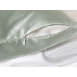 Silke pudebetr�k - dusty green - 60x63cm - 22 momme