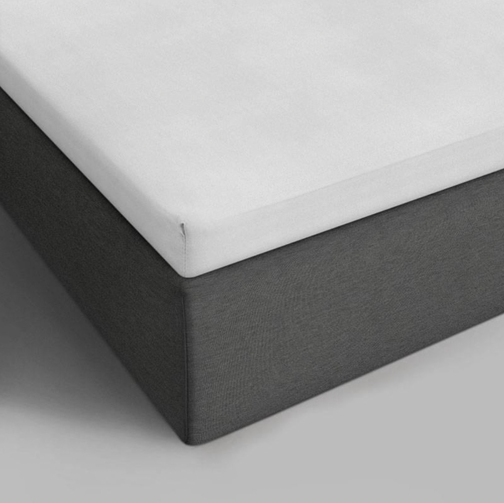 Jersey stræklagen S2C ØKO bomuld HVID TOPMADRAS Lagener Sleep2Care