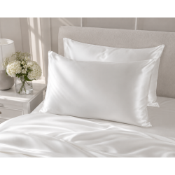 Silke pudebetr�k - Ivory - 60x63cm - 22 momme