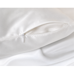 Silke pudebetr�k - Ivory - 60x63cm - 22 momme